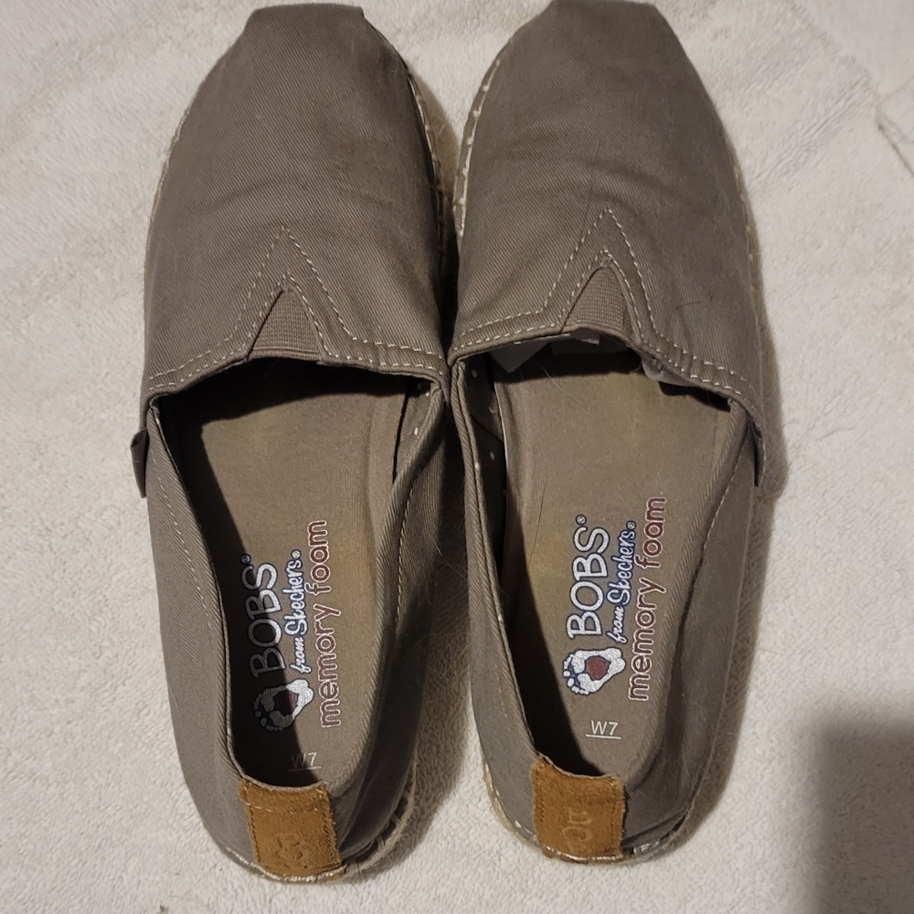 Women's Tan BOBS By Skechers Slip On Shoes
